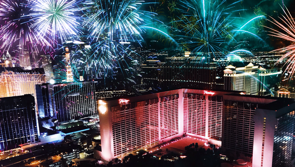 Las Vegas Strip on New Years