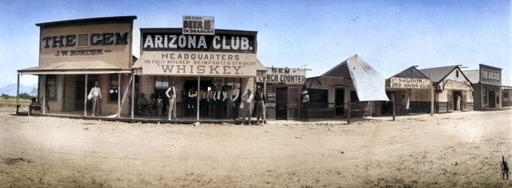 Block 16 Red Light District in Las Vegas Photograph colorized